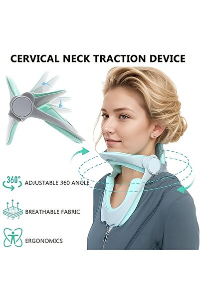 Choice وسادة دعم رقبة مريحة باللون الأخضر مع حزام قابل للتعديل • مصنوعة من ال...