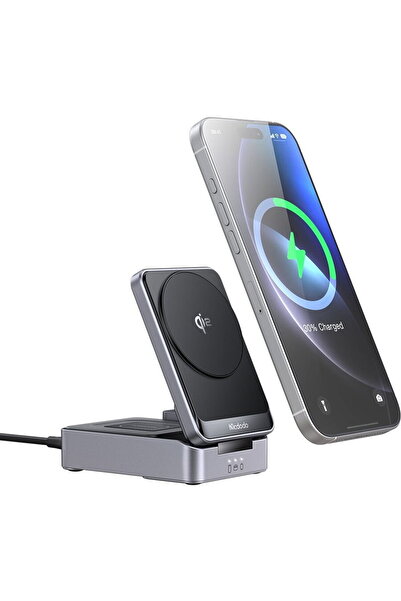 Mcdodo Charging Station for iPhone, iWatch, Earbuds, Qi2, 22W - (CH-5192) - Grey