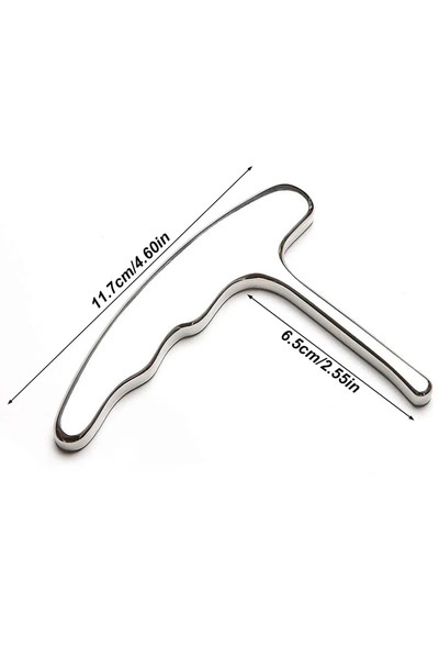 Choice Type A T-Bar Stainless Steel Manual Deep Tissue Massage Tool Target Tr...