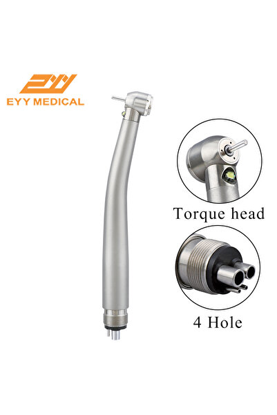 Choice9 توربين أسنان من الفولاذ المقاوم للصدأ رباعي الأقطاب، مزود بإضاءة LED،...