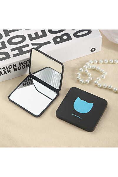 Choice A033-4 Black Cat Mini makeup mirror, portable small mirror for girls, ...