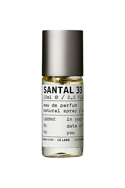 Le Labo , Santal 33, Eau De Parfum, Unisex, 15 ml