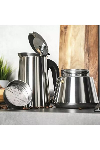 Kinghoff Stovetop coffee maker, 0.45L, silver,