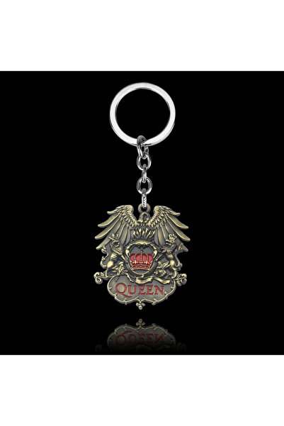 Choice K475-bronze Queen Rock Band Keychain Antique Bronze Silver Color Music...