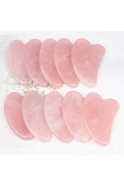 Choice 10 pcs 10 Pcs/Set Face Gua Sha Tool Natural Rose Quartz Skin Health Ca...
