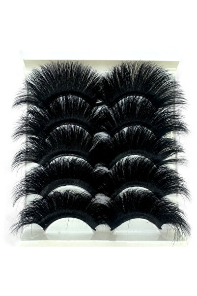 Choice 5 pairsLXP23 5 Pairs 25mm 3D Mink Eyelashes Bulk Russian Roll Fluffy N...