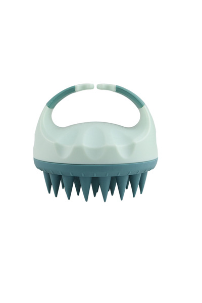 Choice فرشاة تدليك فروة الرأس بالشامبو الأزرق، مصنوعة من السيليكون الناعم وال...