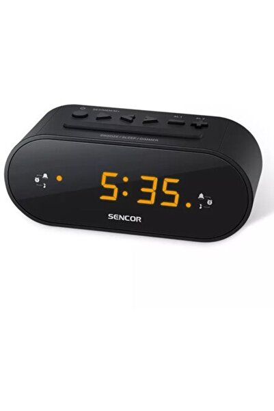 Sencor Radio cu ceas FM SRC 110 Alarma LED Negru