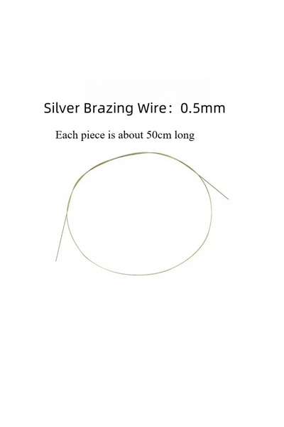 Choice6 شريط واحد من سلك لحام فضي بقطر 0.5 مم لصنع المجوهرات، مناسب لدرجات ال...