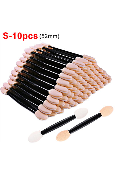 Choice3 S-10PCS 50/10pcs فرشاة مكياج صغيرة برأسين، فرشاة إسفنجية للاستخدام مر...