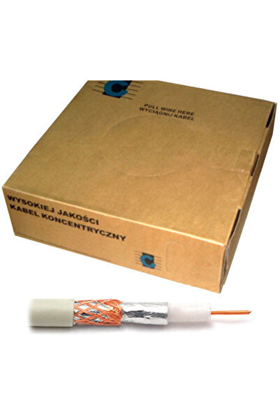 Cabletech COAXIAL CABLE WITH RG59U WHITE 200M