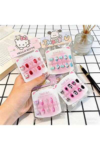 Choice J006-M أظافر سانريو للأطفال ثلاثية الأبعاد قابلة للارتداء، ملصقات تزيي...