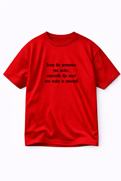 LORVEX T-Shirt Oversize Unisex 100% Cotton Comfortable Fit Promi̇ses Printed ...