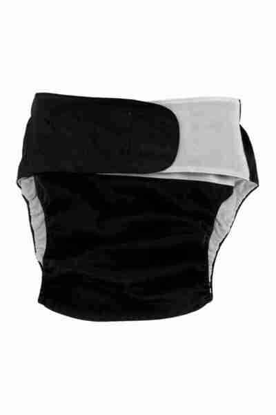 Choice1 حفاضات قماشية للكبار، سوداء، متوفرة بأربعة ألوان، قابلة لإعادة الاستخ...