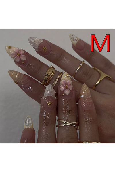 Choice أظافر صناعية يدوية الصنع بيجية اللون، 10 قطع، أظافر قصيرة لاصقة على شك...