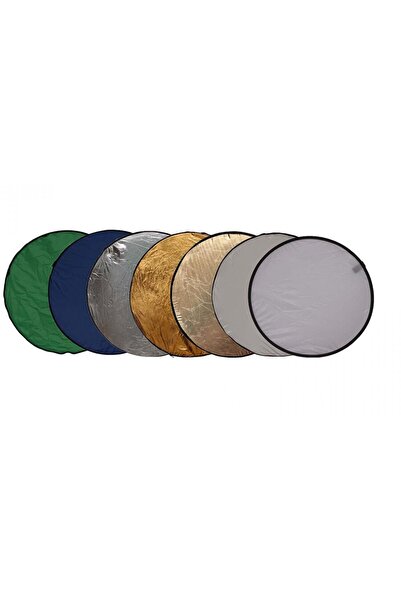 Generic Round Blenda 7in1 gold silver diffusion white sunfire blue green 110cm