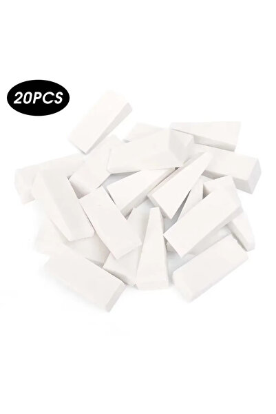 choice2 20Pcs-White 20/60/100Pcs Wedge-Shaped Makeup Sponge For Foundation, S...