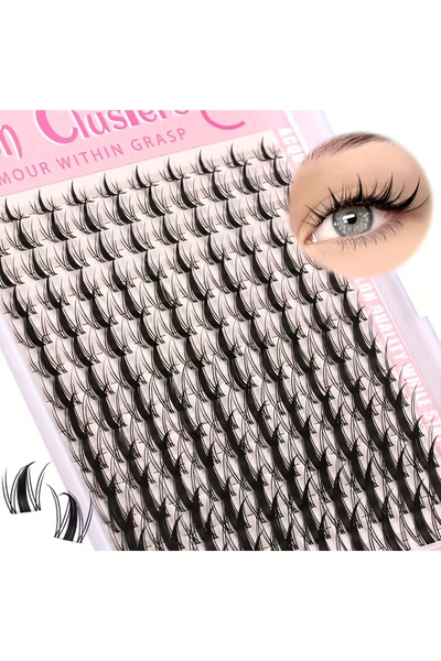 Choice 18mm C Black & Silver 140pcs Fairy Eyelash 8-18mm Manga Eyelash C Curl...