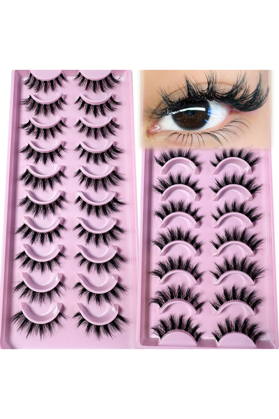 Choice1 20Pairs206 20Pairs Manga Cat Eye Style Natural Look False Eye Lashes ...