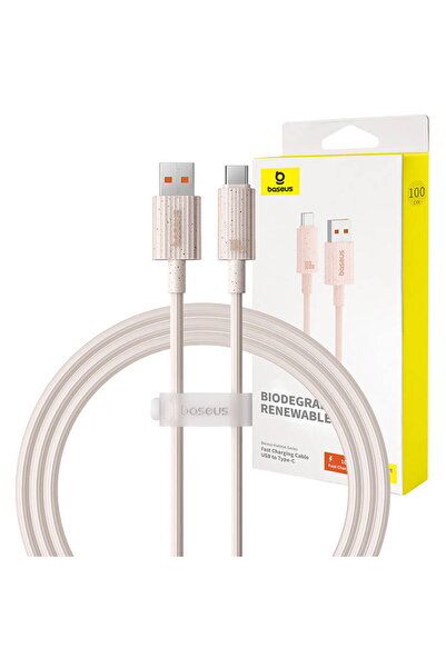 Baseus Fast Charging cable USB to USB-C Habitat Series 1m 100W (pink)