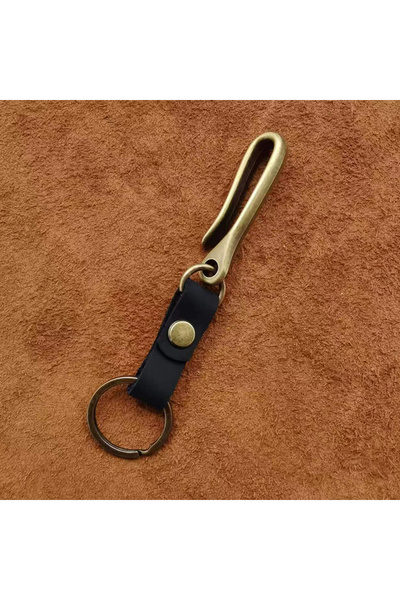 Choice A02 High Quality Cowhide Key Chain For Men Fashion U-waist Keyring Hoo...