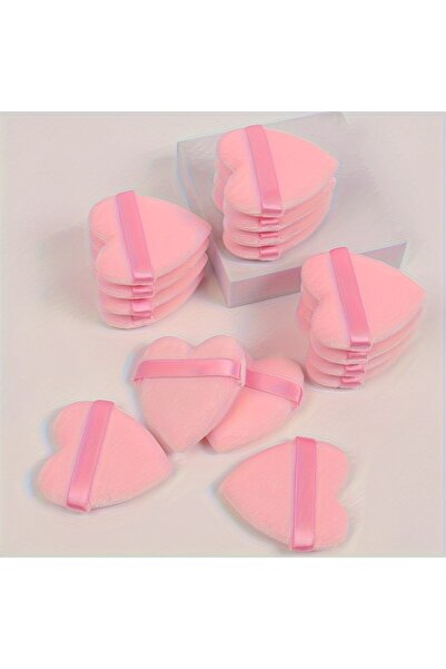 Choice مجموعة إسفنجات بودرة مخمل على شكل قلب (5-26 قطعة) - مضاد للحساسية - لك...