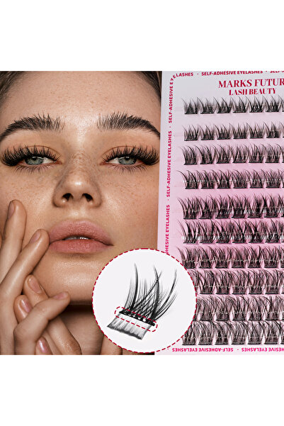 Choice مجموعة رموش لاصقة متنوعة، 80 قطعة من مجموعات الرموش اللاصقة، 10-16 مم ...