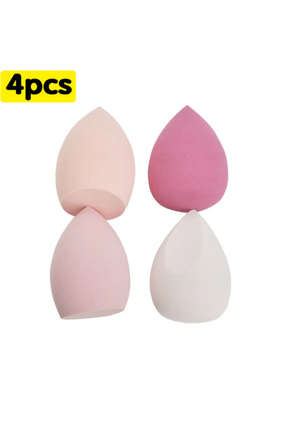 Choice1 إسفنجة مكياج وردية اللون - 4 قطع، 4-16 قطعة، إسفنجة بودرة، للاستخدام ...