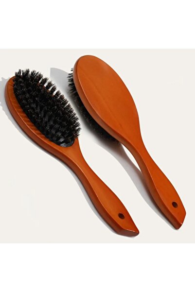 Choice فرشاة شعر طبيعية بشعيرات الخنزير البري، مشط تدليك، فرشاة شعر مضادة للك...