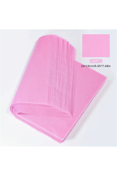 Choice 100 قطعة من ورق ترشيح غبار الأظافر الوردي، 100 قطعة من فلاتر تجميع غبا...