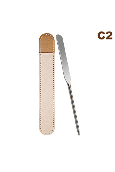 Choice5 ملعقة كريم أساس من الفولاذ المقاوم للصدأ C2، قناع وكريم للعين، أداة ك...