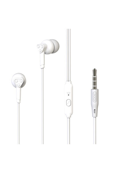 Xo Wired headphones with microphone, 3.5mm jack - EP33 White