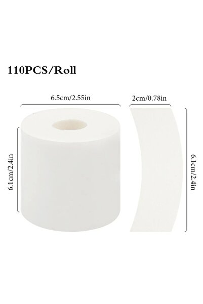 Choice لفة واحدة - 110 قطعة، 110 قطعة/لفة، شرائط لاصقة للعين، وسادات جل للرمو...