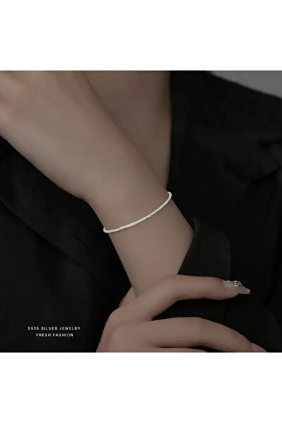 Choice سوار بطول 20 سم، قطعة واحدة، قلادة من الفضة الإسترليني عيار 925 أصلية،...