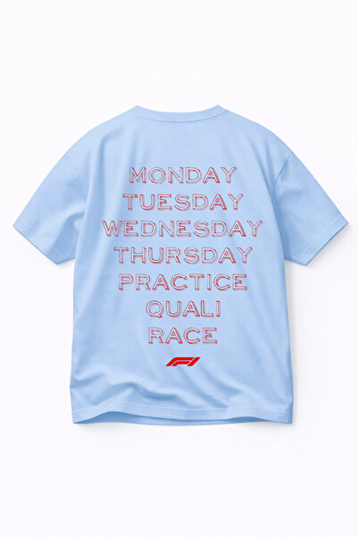 LORVEX Oversize T-Shirt Unisex 100% Cotton Comfortable Fit F1 Printed T-Shirt