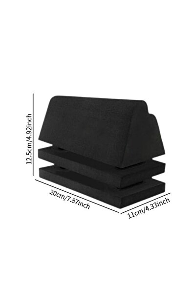 Choice black Cervical Traction Wedge Pillow Lumbar Orthotic Traction Neck Sup...
