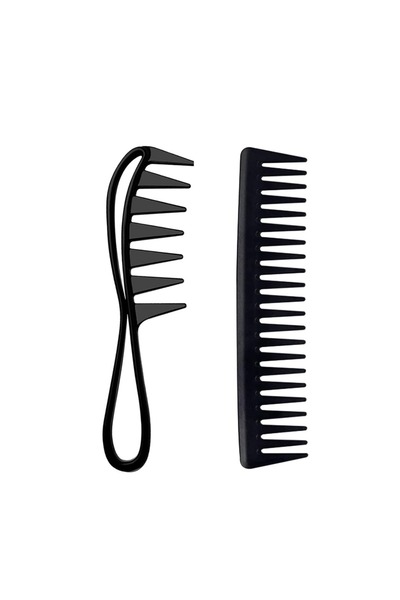 Choice مجموعة أمشاط Hei-DaMCS DuoCKCS ذات الأسنان العريضة، قطعتان، مضادة للكه...