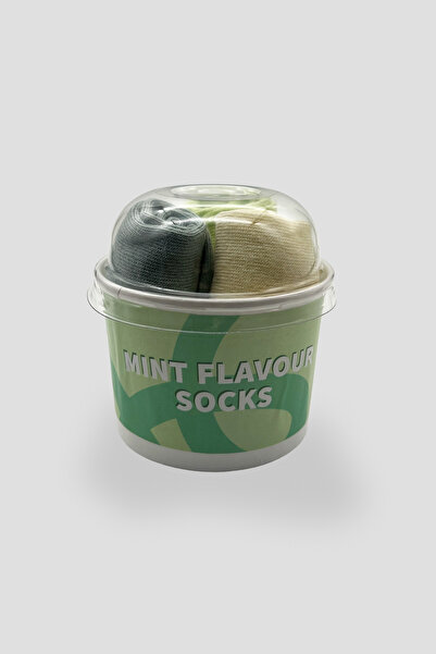 Defne Baby Cupcake Boxed Premium Cotton Children's Booties Socks Set - Mint S...