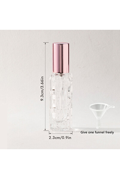 Choice3 عبوتان صغيرتان من رذاذ العطر سعة 10 مل باللون الذهبي الوردي، بحجم 10 ...