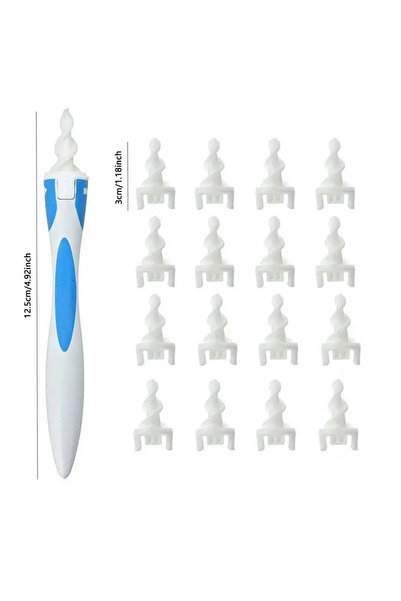 Choice1 2 set Ear Wax Removal Tool Soft Silicone Spiral Ear Cleaning 16 Pcs R...