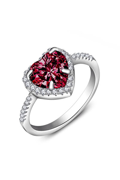 Choice ١٠ خواتم وعد حمراء على شكل قلب، لون أحمر، لطيفة وعصرية، مناسبة للنساء ...