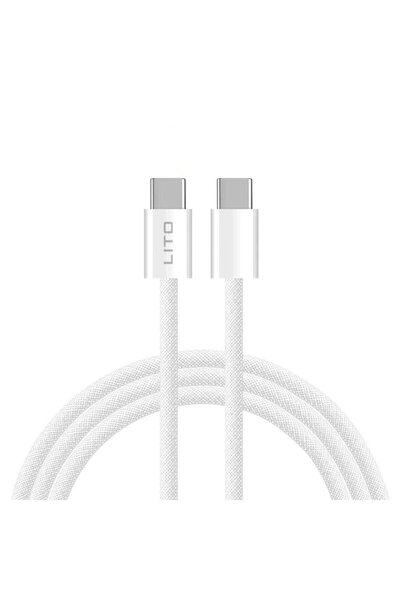 Lito Cablu de Date Type-C la Type-C 60W, 2m - (LD04) - White