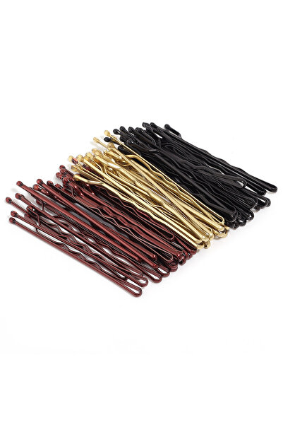 Choice مجموعة متنوعة عشوائية من 50 قطعة، 4 ألوان، مشابك شعر بطول 5 سم، دبابيس...