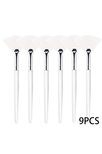 Choice8 فرشاة قناع الوجه البيضاء، 9 قطع (3/9/15 قطعة)، فرشاة ناعمة لوضع القنا...