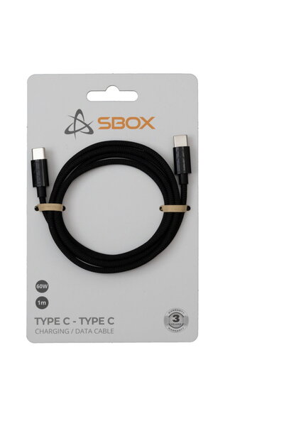 SBOX Type C - Type C M/M 1m black TYPEC-1-B