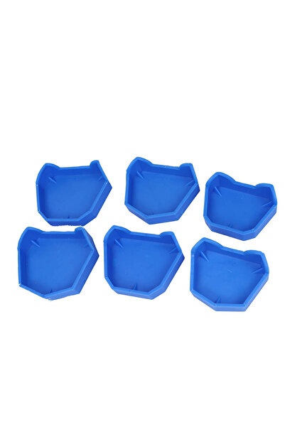 Choice 6pcs Dental Model Base Set Dental Lab Mold Plaster Base Denture Impres...