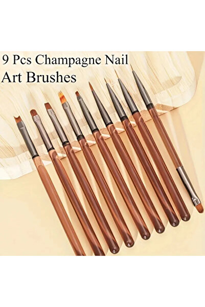 Choice 9 قطع من فرشاة طلاء الأظافر الهلامية بالأشعة فوق البنفسجية، قلم رسم يد...