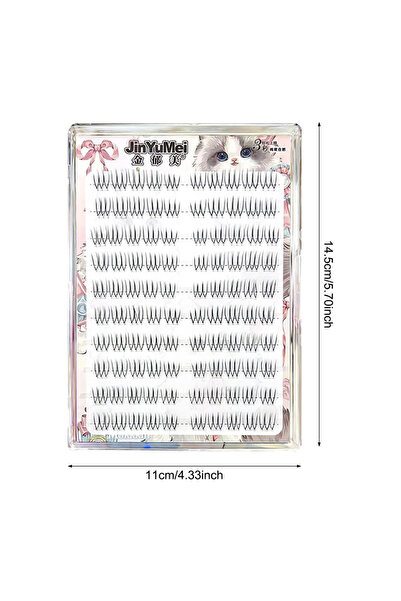 Choice1 10 صفوف من الرموش الصناعية على الطراز الكوري، رموش على شكل حرف U، رمو...