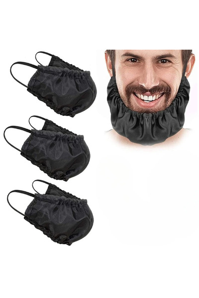 Choice1 3pcs 1 Pcs Beard Bonnet for Men Sleeping Beard Cap Cover Bib Satin Ni...