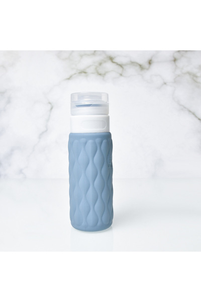 Choice3 زجاجة سيليكون زرقاء سعة 100 مل قابلة لإعادة التعبئة، زجاجة لوشن قابلة...